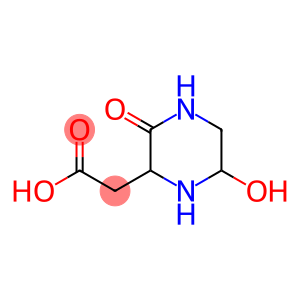 2-Piperazineaceticacid,6-hydroxy-3-oxo-(9CI)