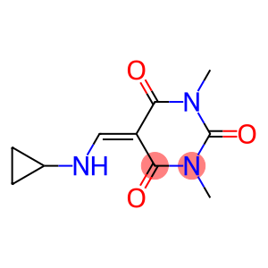 2,4,6(1H,3H,5H)-Pyrimidinetrione, 5-[(cyclopropylamino)methylene]-1,3-dimethyl- (9CI)