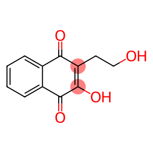 1,4-Naphthalenedione, 2-hydroxy-3-(2-hydroxyethyl)- (9CI)