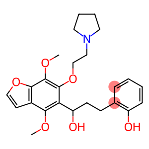 4,7-Dimethoxy-α-[2-(2-hydroxyphenyl)ethyl]-6-[2-(1-pyrrolidinyl)ethoxy]-5-benzofuranmethanol