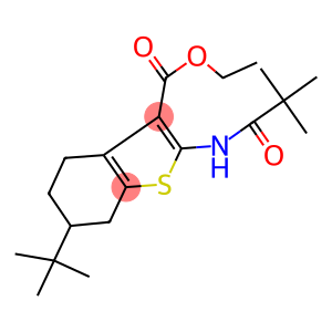 ethyl 6-tert-butyl-2-[(2,2-dimethylpropanoyl)amino]-4,5,6,7-tetrahydro-1-benzothiophene-3-carboxylate