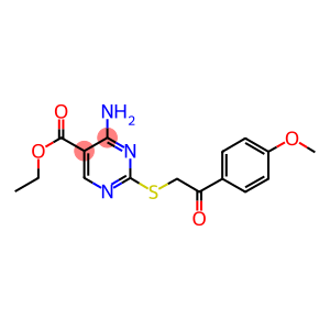ethyl 4-amino-2-({2-[4-(methyloxy)phenyl]-2-oxoethyl}sulfanyl)pyrimidine-5-carboxylate
