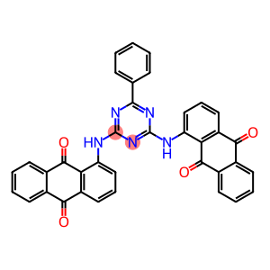 9,10-Anthracenedione, 1,1-(6-phenyl-1,3,5-triazine-2,4-diyl)diiminobis-