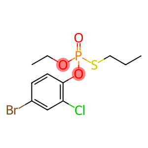 O-(4-bromo-2-chlorophenyl) O-ethyl S-propyl phosphorothioate profenofos (ISO)