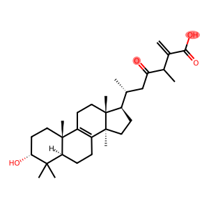 3α-Hydroxy-24-methyl-23-oxo-5α-lanosta-8,25(27)-dien-26-oic acid