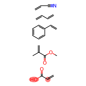 2-甲基-2-丙烯酸与1,3-丁二烯、乙烯基苯、2-丙烯腈和2-丙烯酸的聚合物