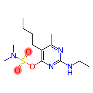 5-butyl-2-ethylamino-6-methylpyrimidin-4-yldimethylsulphamate