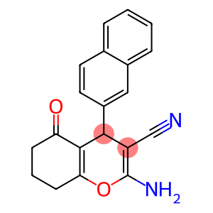 2-AMINO-4-(2-NAPHTHYL)-5-OXO-4,6,7,8-TETRAHYDRO2H-CHROMENE-3-CARBONITRILE