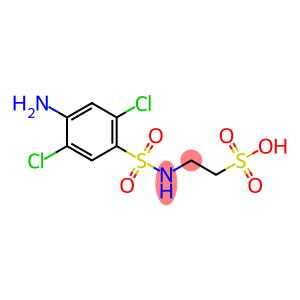 2-{[(4-amino-2,5-dichlorophenyl)sulfonyl]amino}ethanesulfonic acid