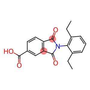 2-(2,6-Diethylphenyl)-1,3-dioxo-5-isoindolinecarboxylic acid