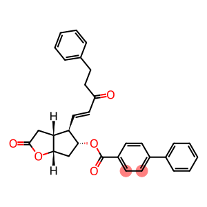 (3aR,4R,5R,6aS)-2-oxo-4-[(1E)-3-oxo-5-phenylpent-1-en-1-yl]hexahydro-2H-cyclopenta[b]furan-5-yl biphenyl-4-carboxylate