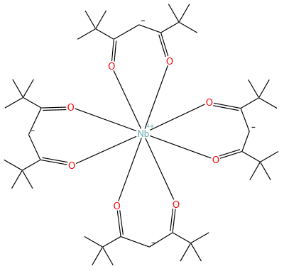 四(2,2,6,6-四甲基-3,5-庚二酮酸)铌