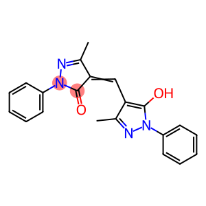 4-((5-Hydroxy-3-methyl-1-phenyl-1H-pyrazol-4-yl)methylene)-3-methyl-1-phenyl-5-oxo-4,5-dihydro-1H-pyrazole