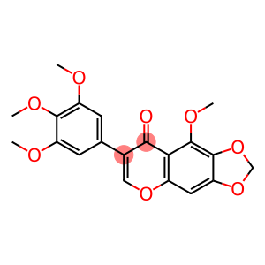 9-Methoxy-7-(3,4,5-trimethoxyphenyl)-[1,3]dioxolo[4,5-g]chromen-8-one