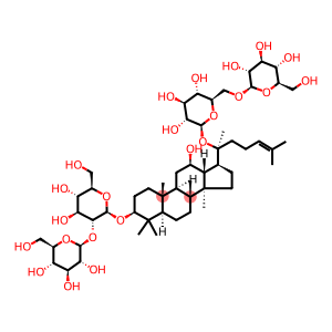 2-O-beta-Glucopyranosyl-(3beta,12beta)-20-((6-O-beta-D-glucopyranosyl-beta-D-glucopyranosyl)oxy)-12-hydroxydammar-24-en-3-yl-beta-D-glucopyranoside