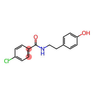 p-chloro-n-(2-(p-hydroxyphenyl)ethyl)-benzamid