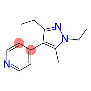 Pyridine, 4-(1,3-diethyl-5-methyl-1H-pyrazol-4-yl)- (9CI)