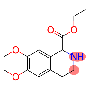 1-Isoquinolinecarboxylic acid, 1,2,3,4-tetrahydro-6,7-dimethoxy-, ethyl ester