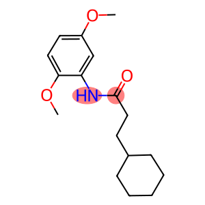 3-cyclohexyl-N-(2,5-dimethoxyphenyl)propanamide