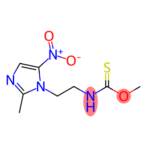 Carbamothioic acid, 2-(2-methyl-5-nitro-1H-imidazol-1-yl)ethyl-, O-methyl ester