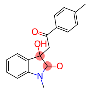 2H-Indol-2-one, 1,3-dihydro-3-hydroxy-1-methyl-3-[2-(4-methylphenyl)-2-oxoethyl]-