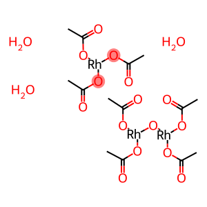 Hexa(acetato)-oxotris(aqua)trirhodium(III)acetate