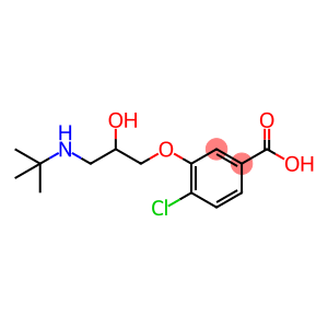Benzoic acid, 4-chloro-3-[3-[(1,1-dimethylethyl)amino]-2-hydroxypropoxy]-