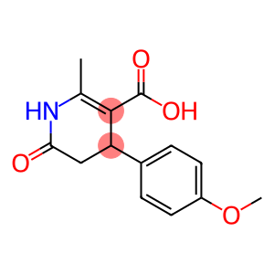 1,4,5,6-Tetrahydro-2-methyl-6-oxo-4-[4-(methoxy)phenyl]-3-pyridinecarboxylic acid