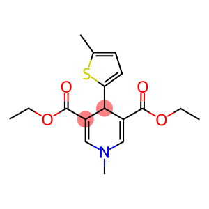 diethyl 1-methyl-4-(5-methyl-2-thienyl)-1,4-dihydro-3,5-pyridinedicarboxylate