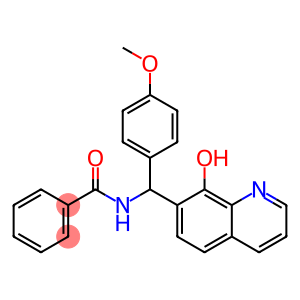 BENZAMIDE, N-[(8-HYDROXY-7-QUINOLINYL)(4-METHOXYPHENYL)METHYL]-