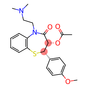 (2S,3S)-2,3-Dihydro-2-(4-methoxyphenyl)-3-hydroxy-5-[2-(dimethylamino)ethyl]-1,5-benzothiazepine-4(5H)-one acetate