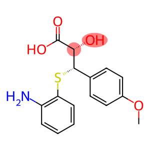 [S-(R*,R*)]-3-[(o-aminophenyl)thio]-3-(p-methoxyphenyl)lactic acid