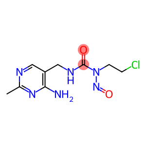3-(4-amino-2-methyl-5-pyrimidinyl)methyl-1-(2-chloroethyl)-1-nitrosourea