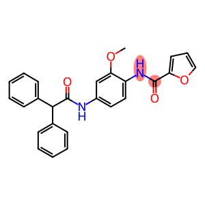 N-{4-[(diphenylacetyl)amino]-2-methoxyphenyl}-2-furamide