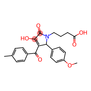 4-[3-hydroxy-5-(4-methoxyphenyl)-4-(4-methylbenzoyl)-2-oxo-2,5-dihydro-1H-pyrrol-1-yl]butanoic acid