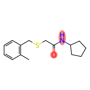 N-cyclopentyl-2-[(2-methylbenzyl)sulfanyl]acetamide