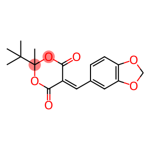 5-(1,3-benzodioxol-5-ylmethylene)-2-tert-butyl-2-methyl-1,3-dioxane-4,6-dione