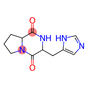 Pyrrolo(1,2-A)pyrazine-1,4-dione, hexahydro-3-(1H-imidazol-4-ylmethyl)-, (3S-trans)-