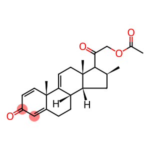 Pregna-1,4,9(11)-triene-3,20-dione, 21-(acetyloxy)-16-methyl-, (16α)-