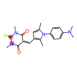 5-({1-[4-(dimethylamino)phenyl]-2,5-dimethyl-1H-pyrrol-3-yl}methylene)-1,3-dimethyl-2-thioxodihydro-4,6(1H,5H)-pyrimidinedione