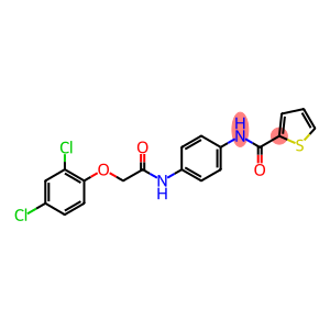 N-(4-{[2-(2,4-dichlorophenoxy)acetyl]amino}phenyl)-2-thiophenecarboxamide