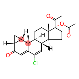 6-chlor-delta(sup6)-1,2-alpha-methylen-17-alpha-hydroxyprogesteronacetat