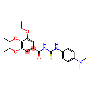 N-{[4-(dimethylamino)phenyl]carbamothioyl}-3,4,5-triethoxybenzamide