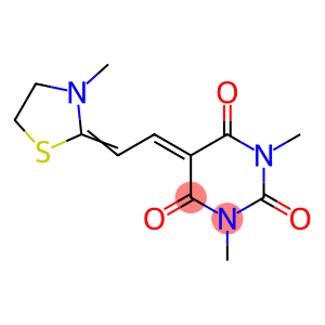 1,3-Dimethyl-5-[2-(3-methylthiazolidin-2-ylidene)ethylidene]pyrimidine-2,4,6-trione