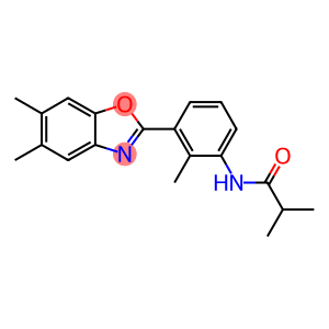 N-[3-(5,6-dimethyl-1,3-benzoxazol-2-yl)-2-methylphenyl]-2-methylpropanamide