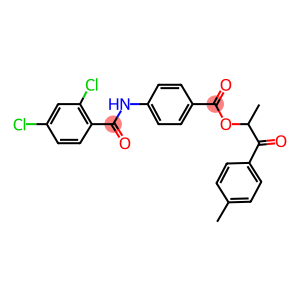 1-methyl-2-(4-methylphenyl)-2-oxoethyl 4-[(2,4-dichlorobenzoyl)amino]benzoate
