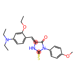 5-[4-(diethylamino)-2-ethoxybenzylidene]-3-(4-methoxyphenyl)-2-thioxo-4-imidazolidinone