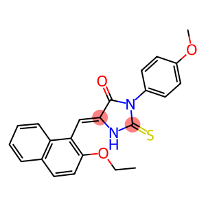 5-[(2-ethoxy-1-naphthyl)methylene]-3-(4-methoxyphenyl)-2-thioxo-4-imidazolidinone