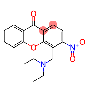 4-(Diethylamino)methyl-3-nitro-9H-xanthen-9-one