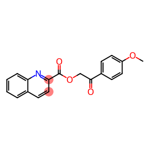2-(4-methoxyphenyl)-2-oxoethyl 2-quinolinecarboxylate